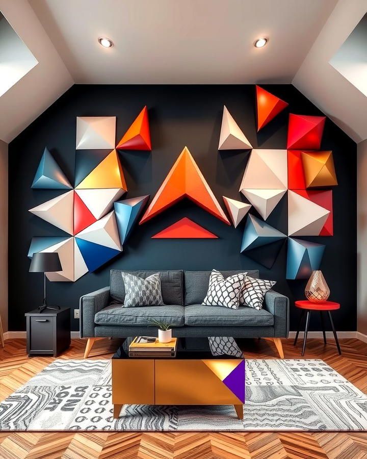 Modern decor style with geometric elements